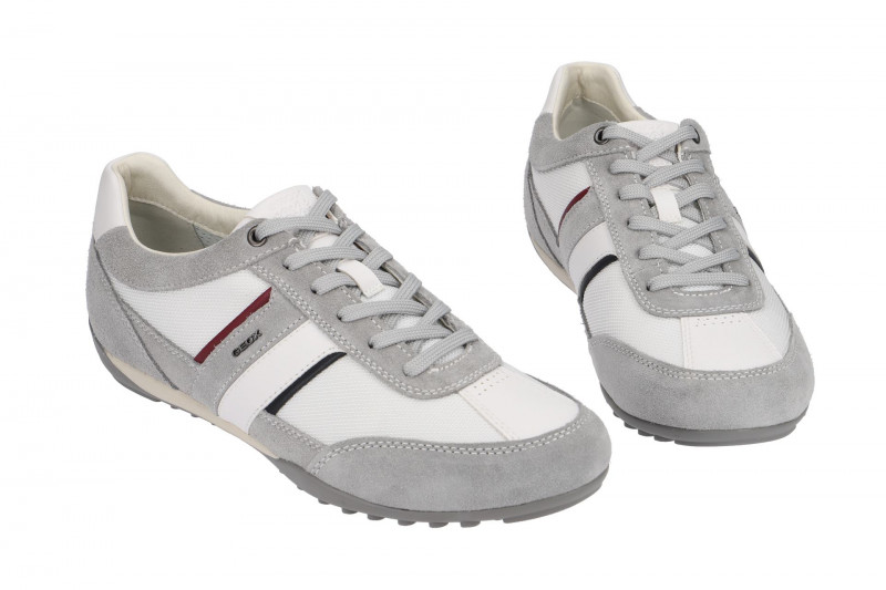 Geox Wells Schuhe weiß grau U52T5C