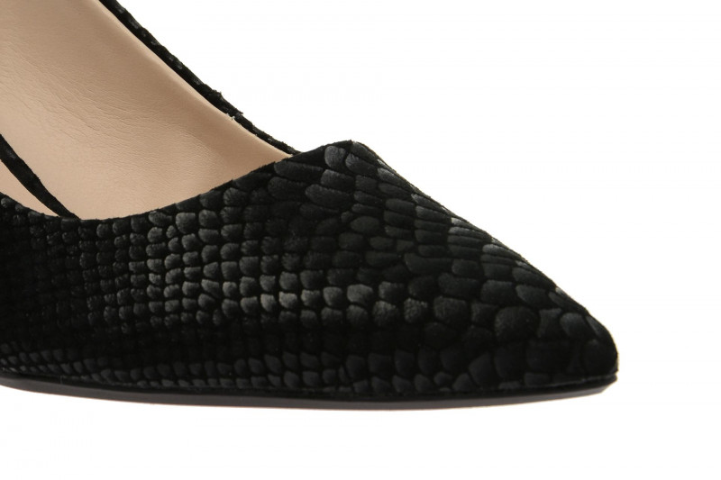 Clarks Sling Pumps schwarz snake Aquifer Belle