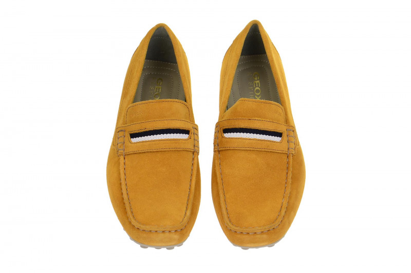 Geox Respira Snake Moc A Slipper in gelb Herren Mokassin