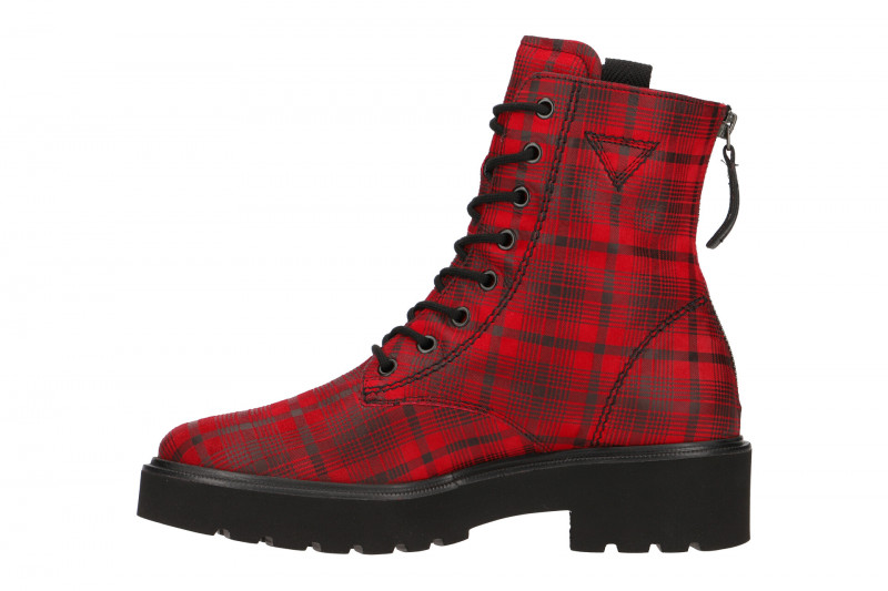 Paul Green Stiefel rot Karo 9581