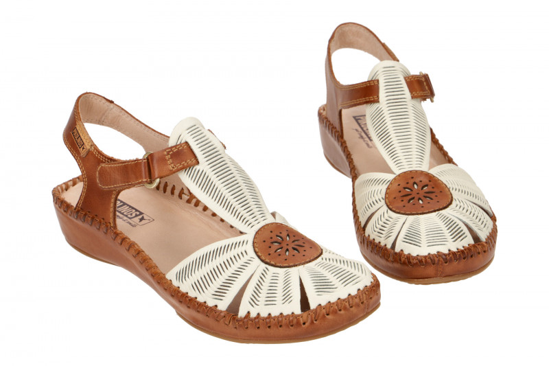Pikolinos Vallarta Sandale weiß braun 655-0575