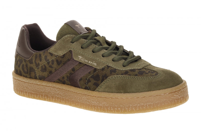 Tamaris Schuhe Sneaker grün olive Leo 23723