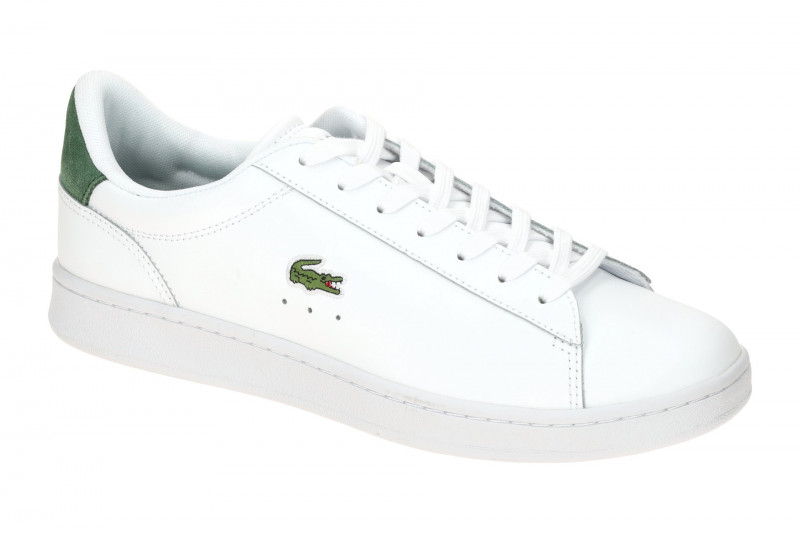Lacoste Carnaby Set Schuhe Sneakers weiß grün Leder 0011