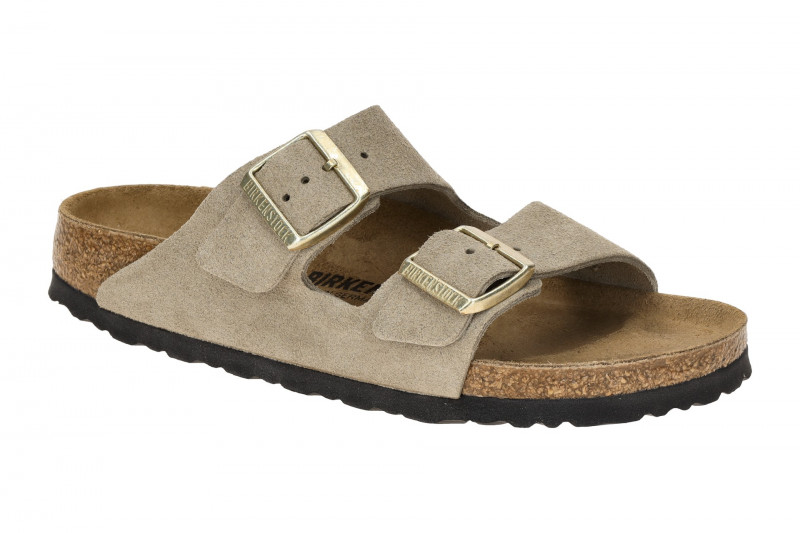 Birkenstock Arizona BS Pantolette beige Glitzer SCHMAL 1030269
