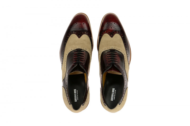 Gordon & Bros Schuhe Fabien rot beige 3859-C