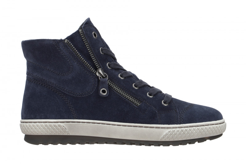 Gabor Stiefelette Mid-Sneakers blau Velour 93.754.16