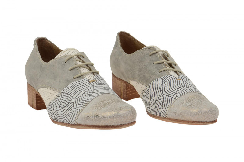 Charme Schuhe grau weiß gold mix 0070