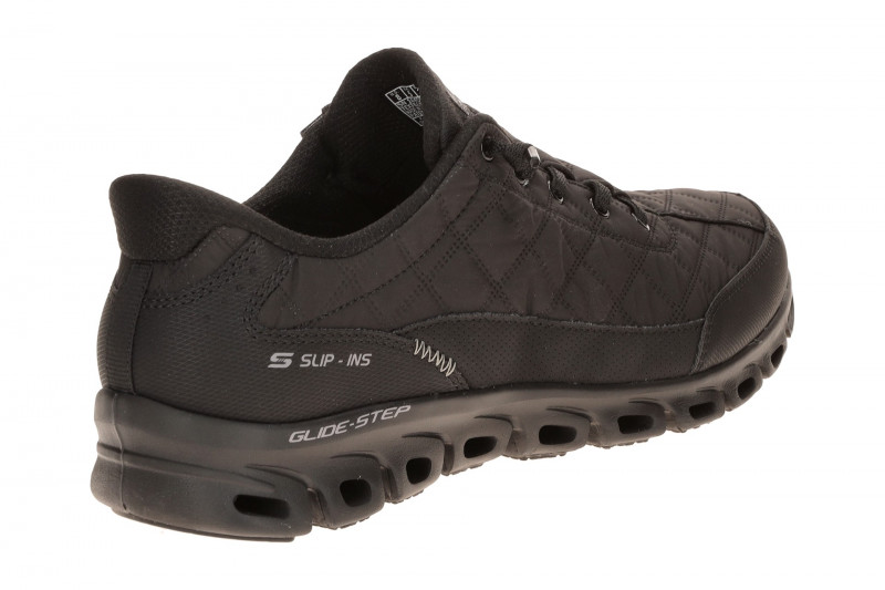 Skechers Glide Step Schuhe schwarz uni Slip-Ins 104556