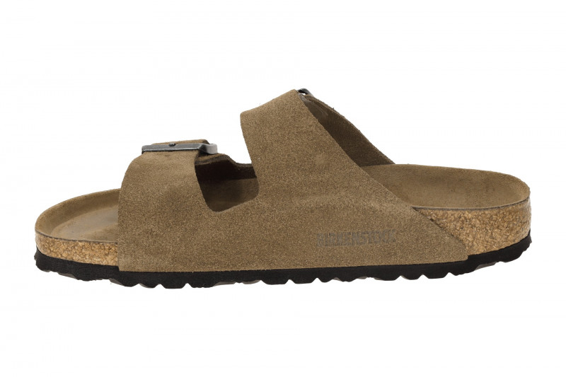 Birkenstock Arizona Pantolette braun dark-tea SCHMAL Weichbettung 1030865