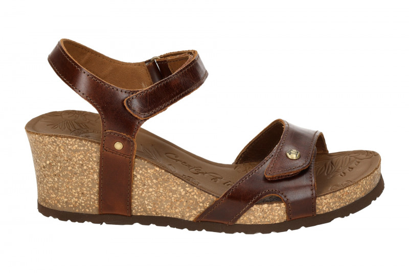Panama Jack Julia Clay B1 Keil Sandale braun Glattleder