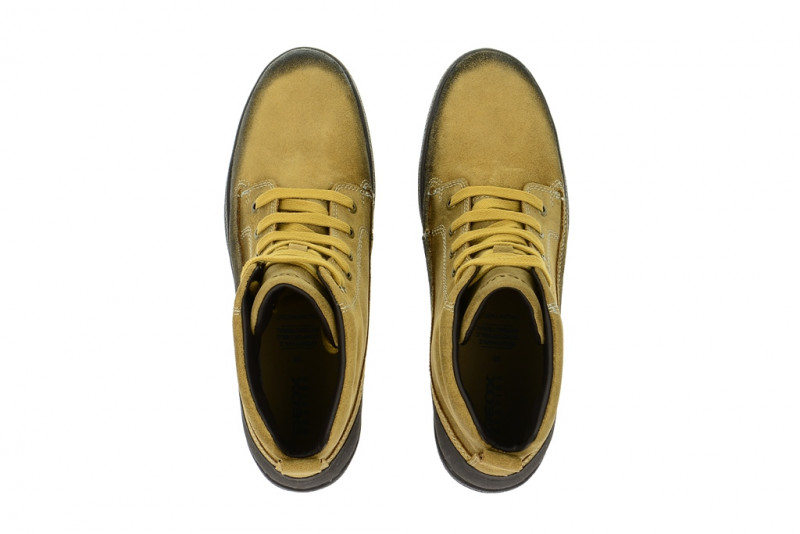 Geox Damen Stiefel gelb schwarz wasserdicht