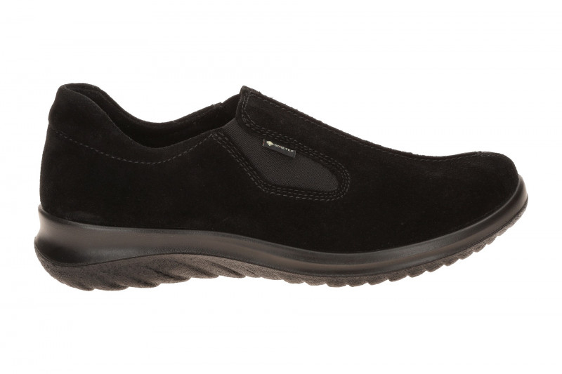 Legero Softboot Schuhe Slipper schwarz Velour GORE-TEX