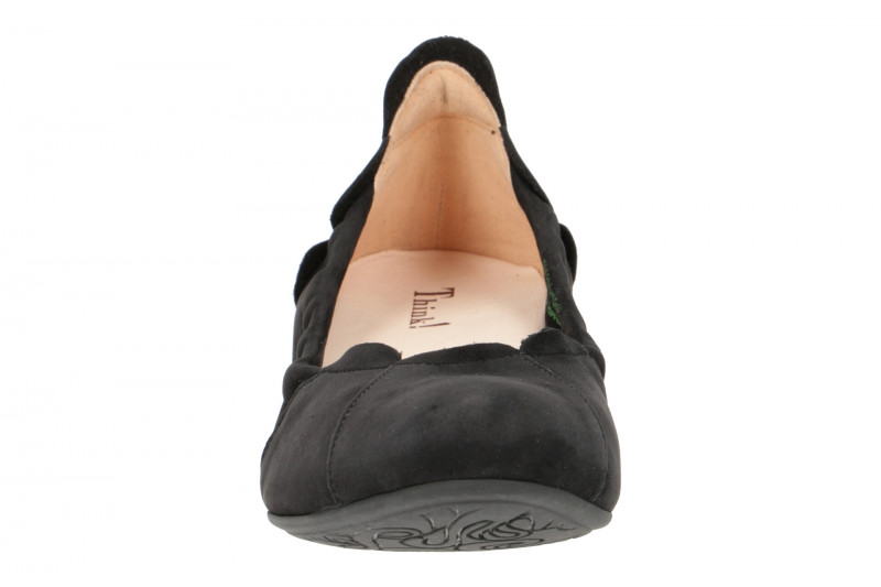 Think Balla Ballerinas Slipper schwarz Nubuck