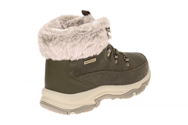 Skechers Trego Schnee Stiefeletten grün olive wasserdicht