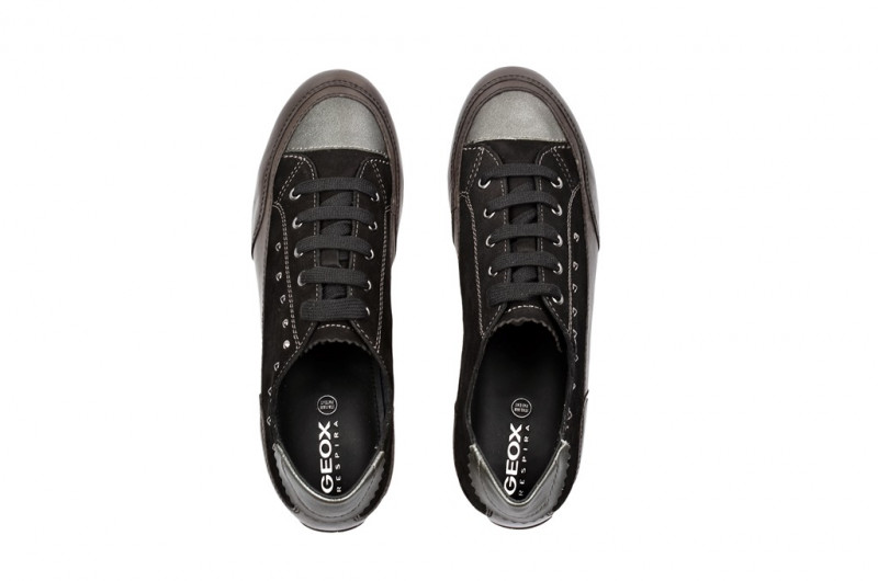 Geox New Moena Schuhe in schwarz dunkelgrau