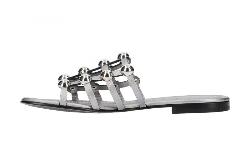 K&S Elle Pantolette grau metallic