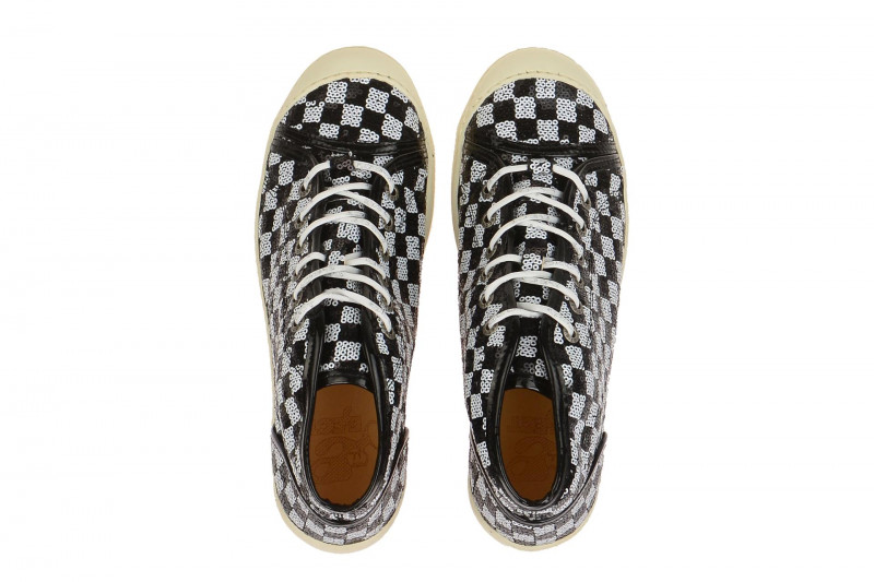 Eject Dass Stiefel schwarz weiß karo