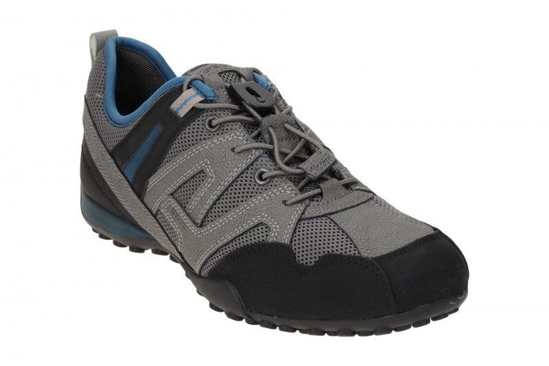 Geox Snake Sneaker Schuhe grau Gummizug U4507C