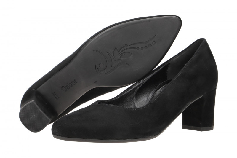 Gabor comfort Pumps schwarz Velour 82.152.47