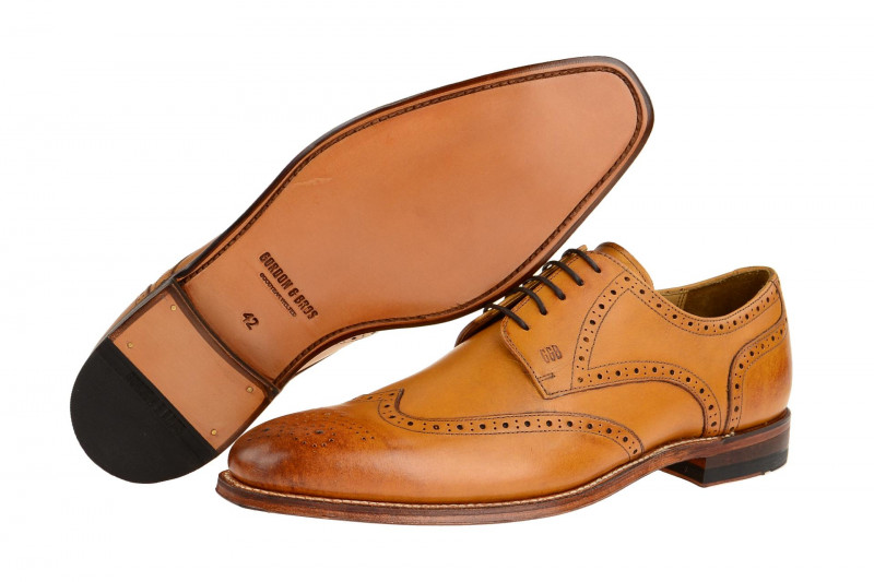 Gordon & Bros Milan Schuhe braun tan Rahmengenäht 4371