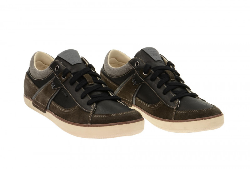 Geox Box Schuhe grau schwarz U44R3C