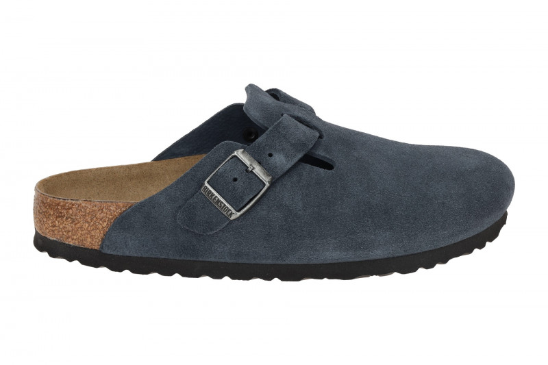 Birkenstock Boston BS Pantolette blau new navy SCHMAL 1030902