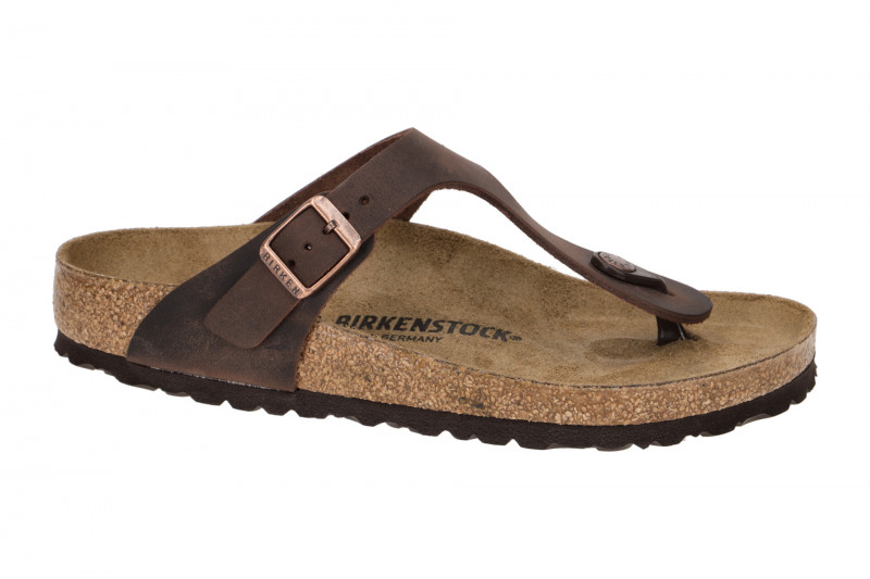 Birkenstock Gizeh Pantolette braun Normal-Weit 743831