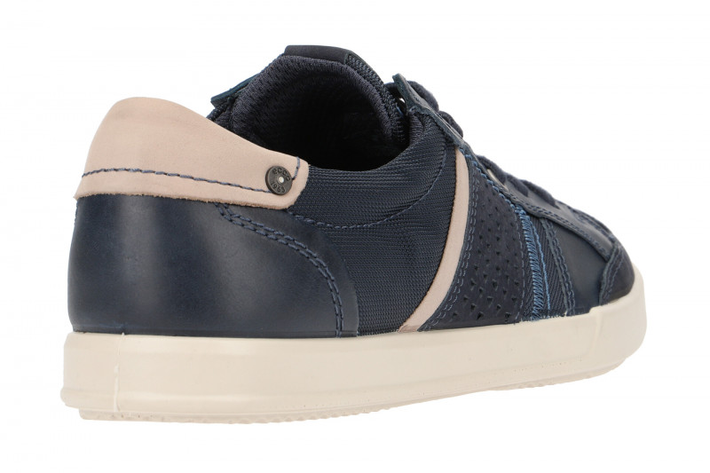 Ecco Collin Schnür Schuhe blau grau