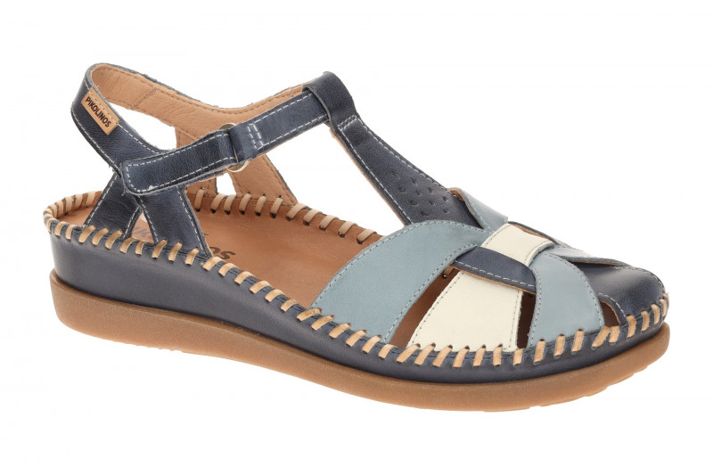 Pikolinos Cadaques T-Steg Sandale blau weiß W8K-0847C1