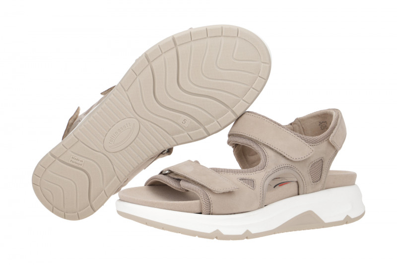 Gabor RollingSoft Sandale grau leinen 86.889.43