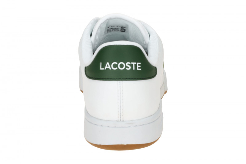Lacoste Carnaby Cup Schuhe Sneakers weiß grün Leder 0036