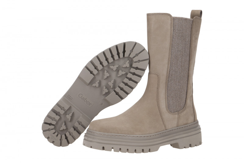 Gabor Fashion Stiefel grau Soft-Nubuck 91.724.19