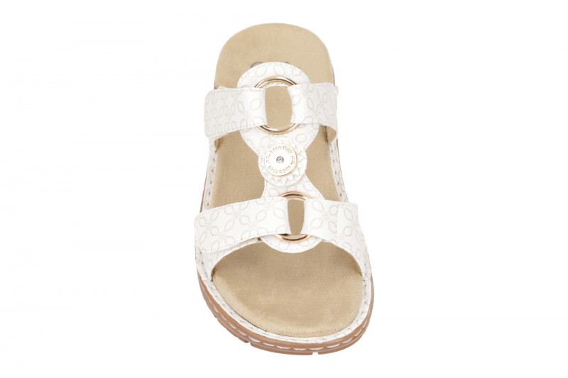 ara Hawaii Pantolette weiß sand Klett 12-27270