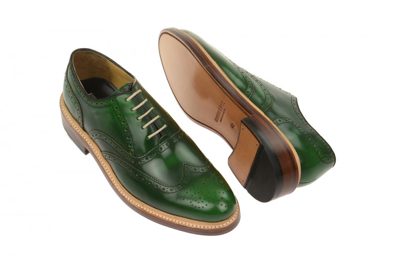 Gordon & Bros Levet Schuhe grün Rahmengenäht 2506-E