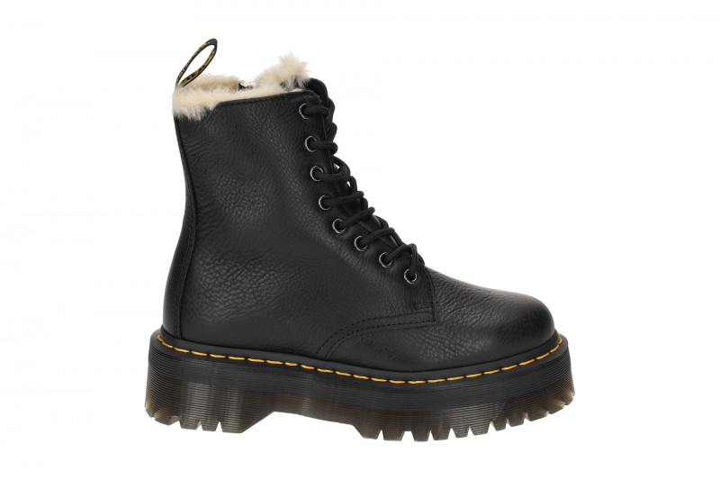 Dr. Martens Jadon Plateau Stiefel schwarz Pisa Glattleder Warmfutter