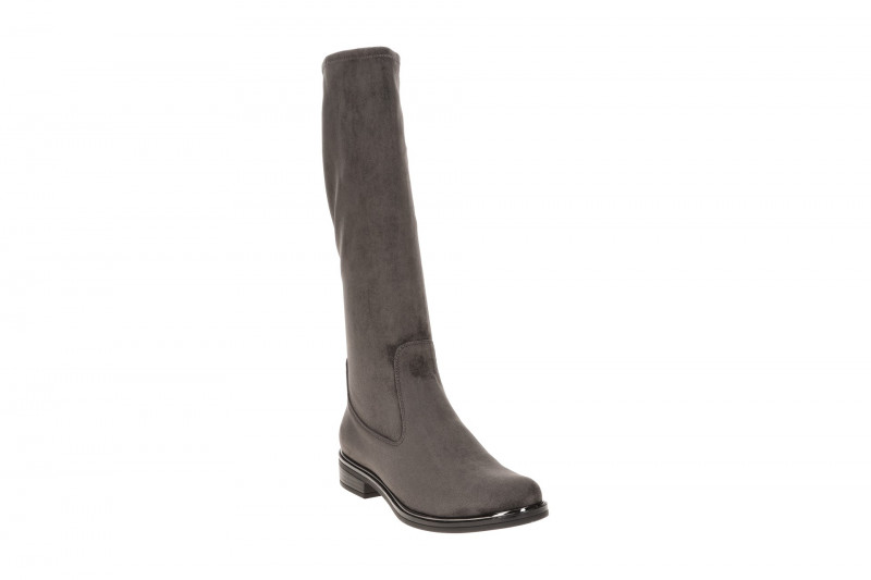 Caprice Lang Schaftstiefel grau Stretch 25512