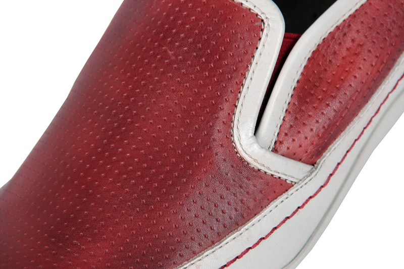 Pikolinos Lisboa Schuhe rot weiß Slipper 767-8487LA