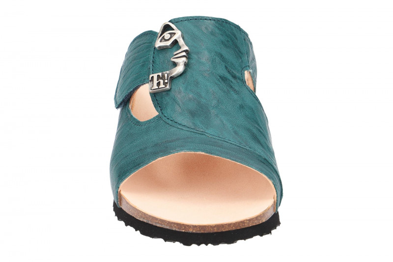 Think Mizzi Pantolette türkis blau Klett 3-83351-87