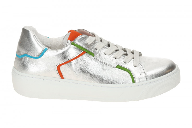 Gabor Schuhe silber metallic Damen Sneakers 63.210.61
