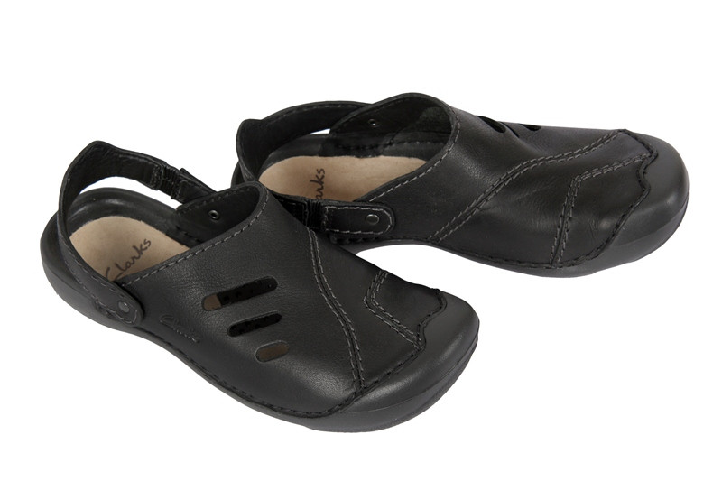 Clarks Wild Vibe schwarz Herren Pantoletten