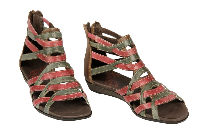 Pikolinos Alcudia rot grün 816-8268 Sandaletten