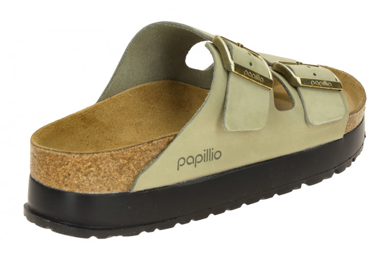 Birkenstock papillio Arizona Flex Pantolette grün Schmal 1026971
