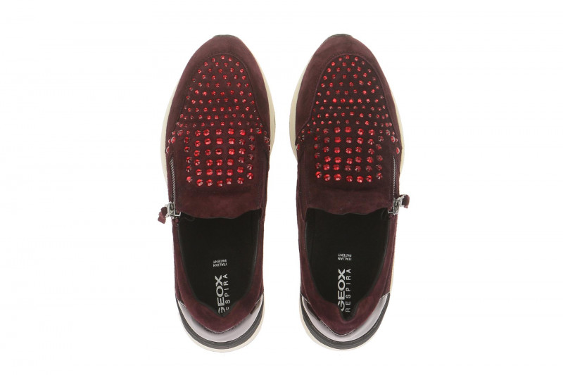 Geox Omaya Schuhe rot Slipper D640SC