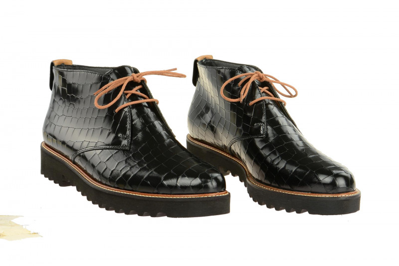 Paul Green Schuhe 1020 schwarz croco