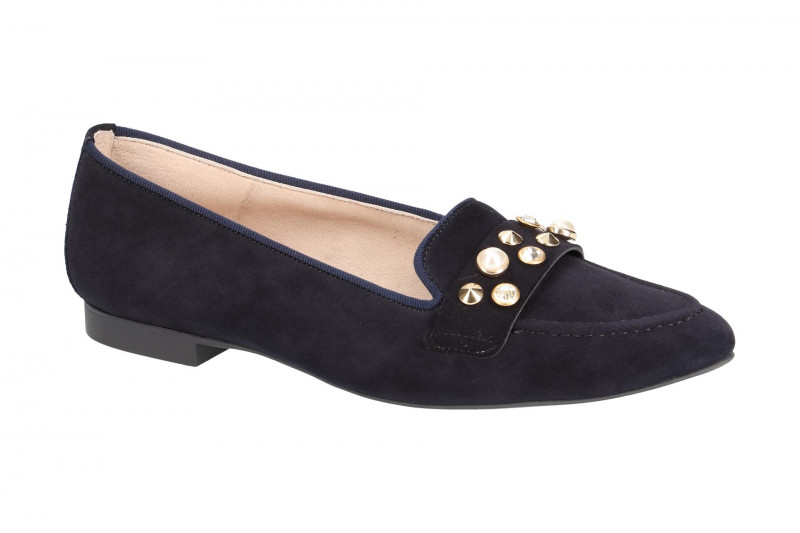 Paul Green Schuhe spitze Slipper blau 2375