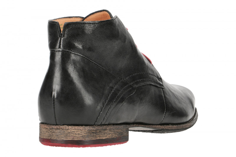 Think Guru Herren Stiefelette schwarz rot