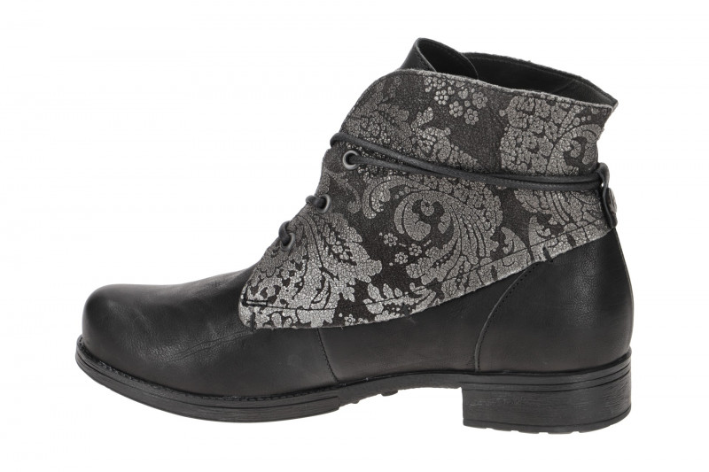 Think Denk! Stiefelette schwarz Effekt Glattleder