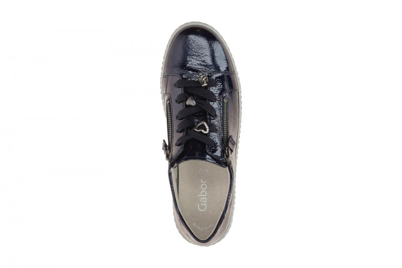 Gabor Schuhe Sneaker blau dark-blue Lack 73.339.96