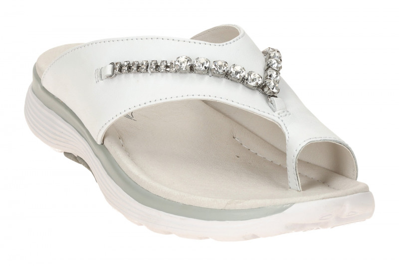 Gabor RollingSoft Pantolette weiß Strass 66.812.50