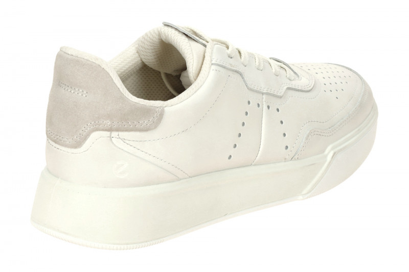 ecco Street Court Schuhe weiß Glattleder 539814